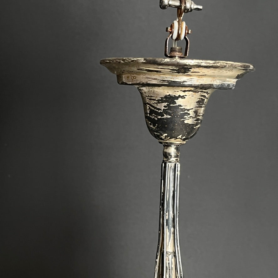 Unusual prism chandelier from the 1920s