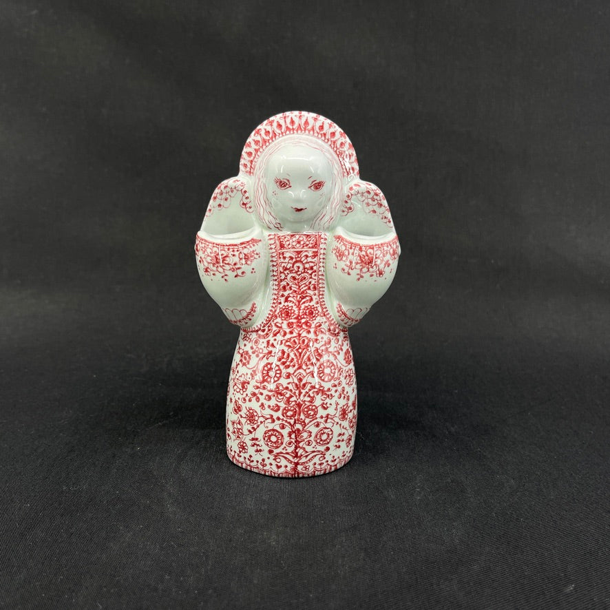 Rød juleengel fra Nymølle af Jacob E. Bang