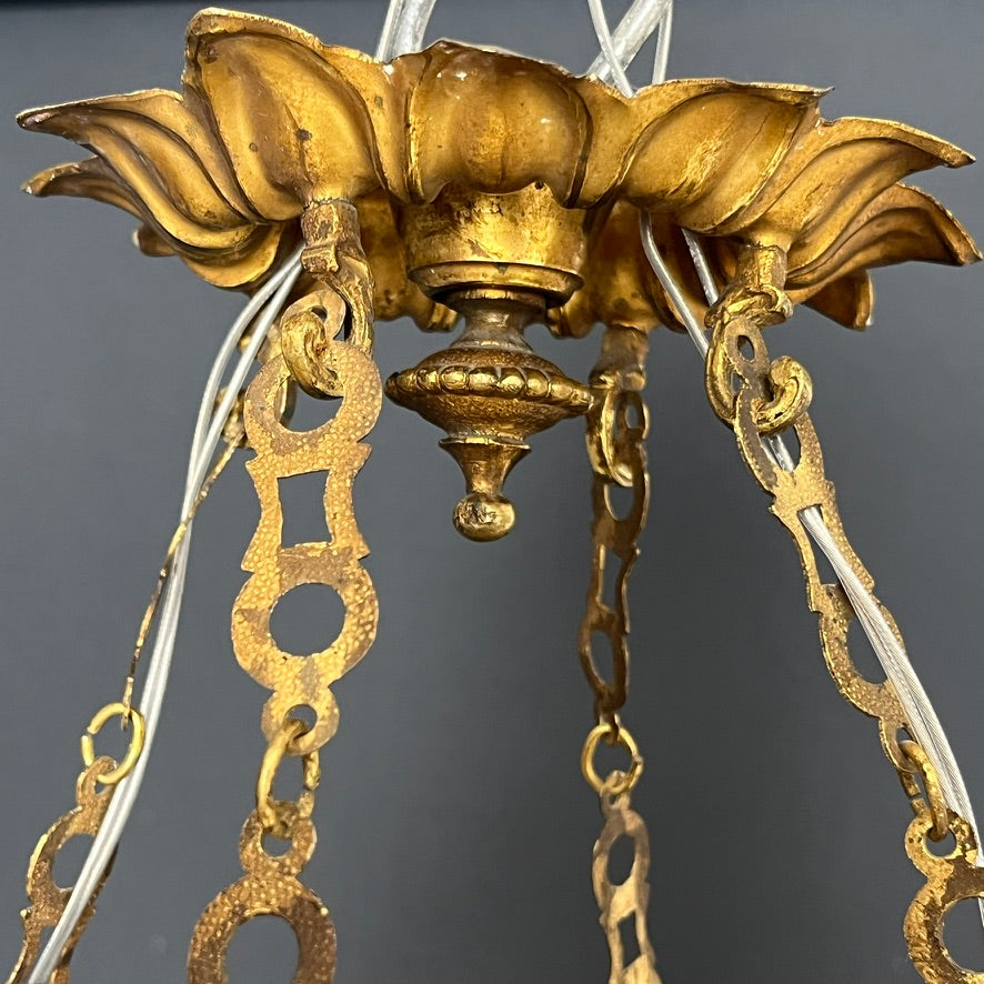 Beautiful gilded French chandelier