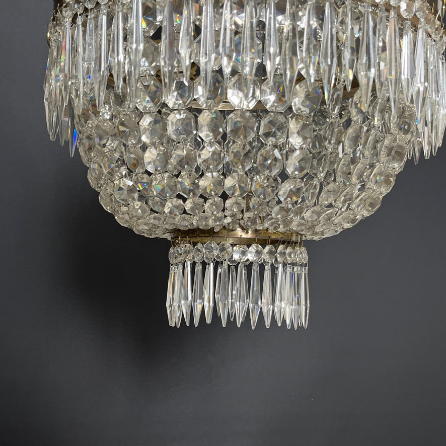 Beautiful chandelier from the early 20th century, 95 cm.
