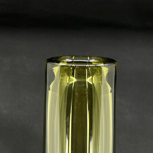 Oliven cylindervase, 37 cm.