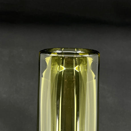 Oliven cylindervase, 37 cm.
