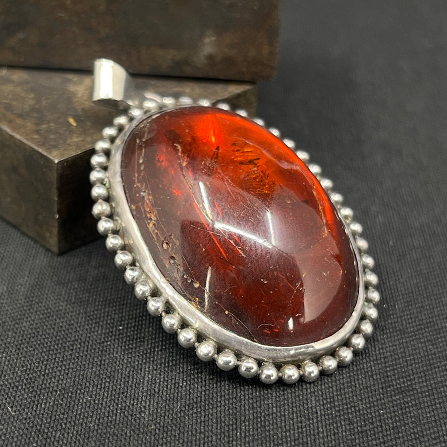 Modern amber pendant