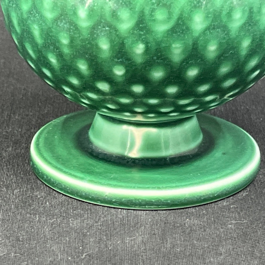 Dark green Aluminia Solbjerg vase