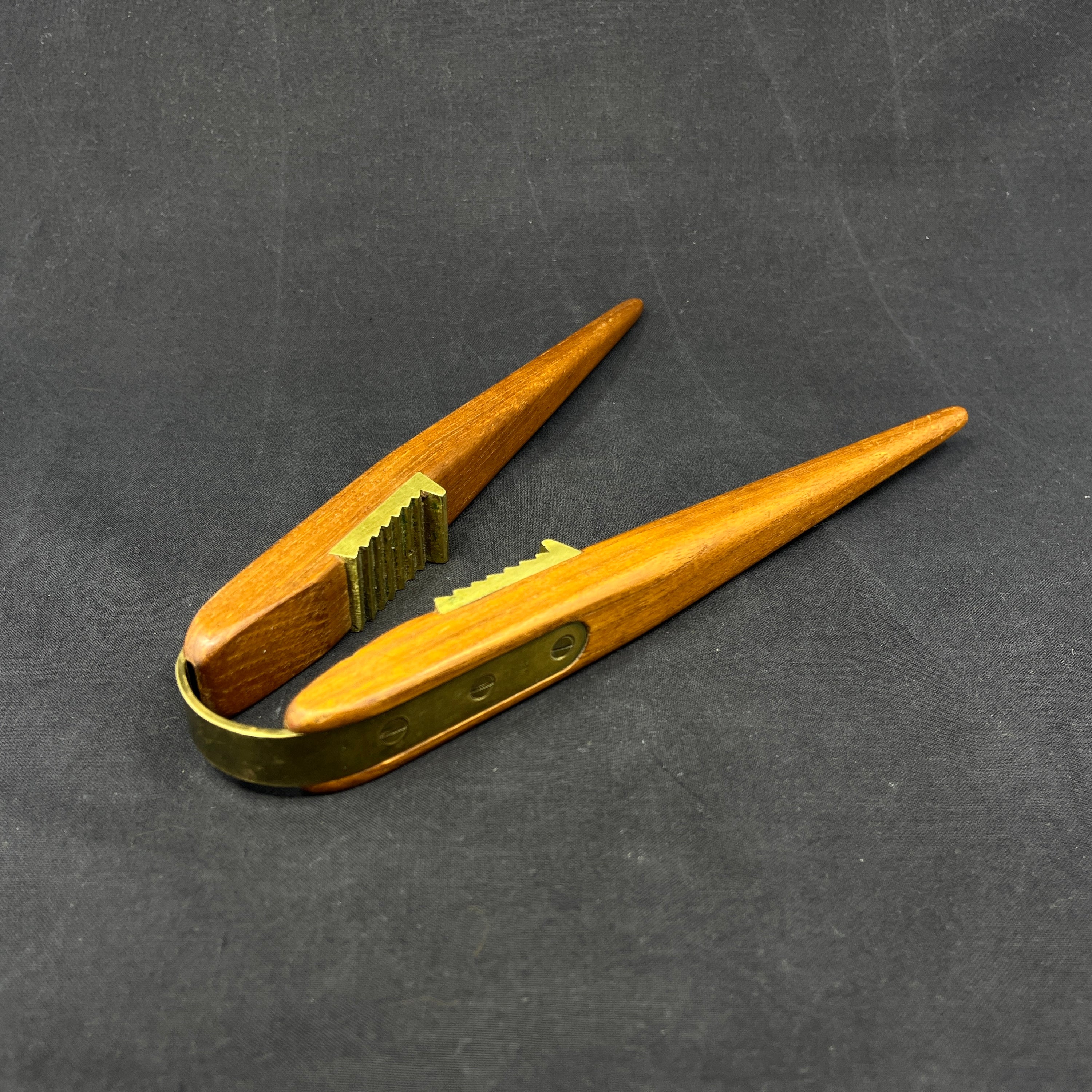 Modern nutcrackers in teak