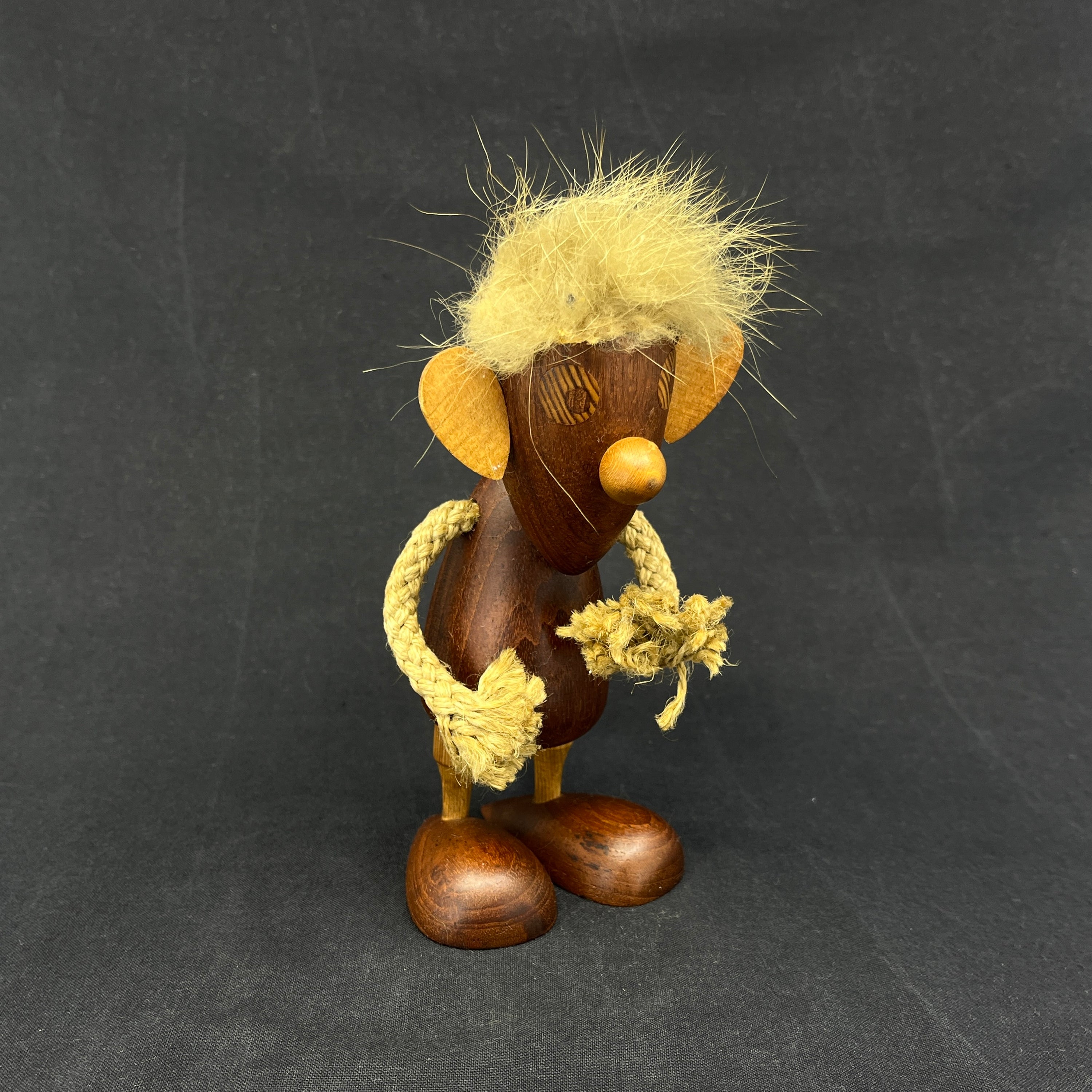 Teak wood figurine - troll