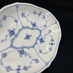 Blue Fluted Fluted Oval Dish, 1/147
