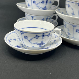 Sjælden Musselmalet Riflet kop, 1/69