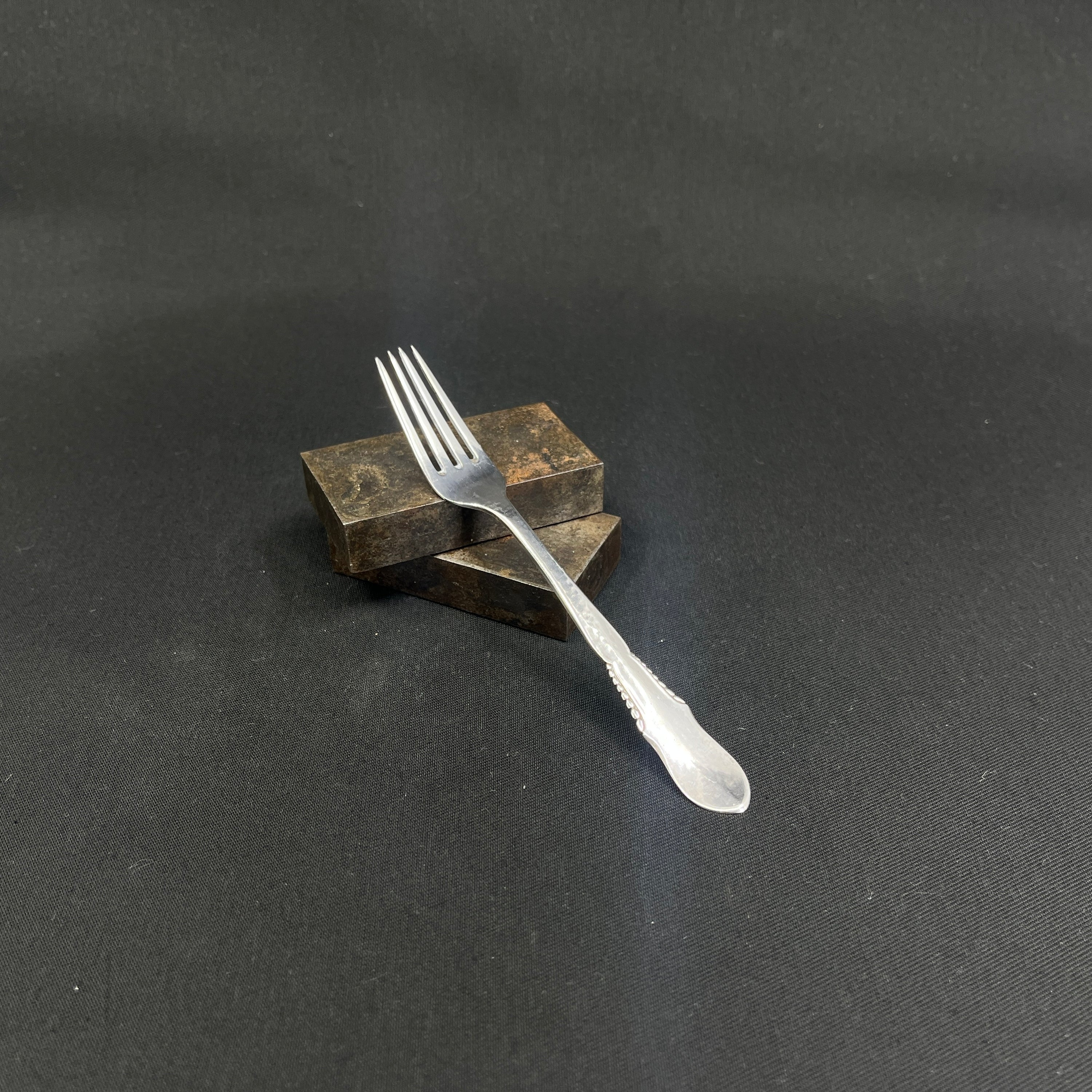 Children's fork in silver