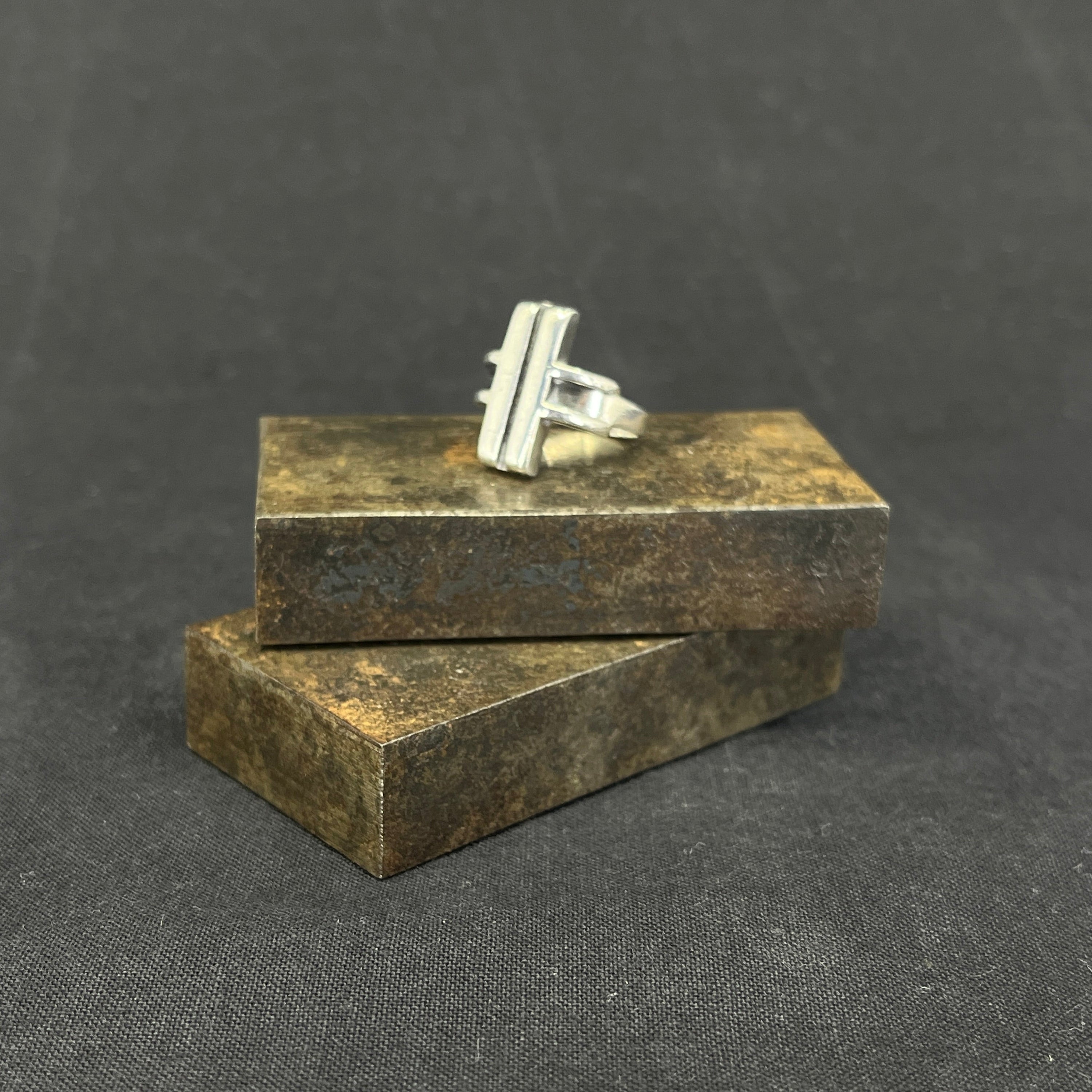 Beautiful Danish art deco ring in silver