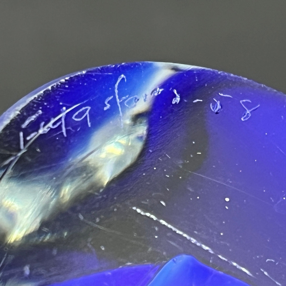 Flygsfors blue vase