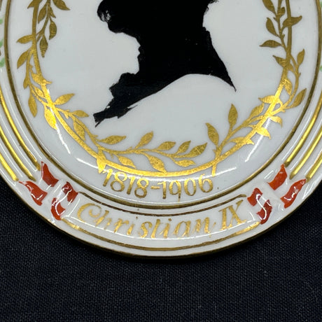 Royal Copenhagen silhouette platte - Christian d. 9 1818-1906
