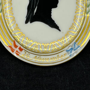 Royal Copenhagen silhouette plate - Dagmar of Russia 1847-1927