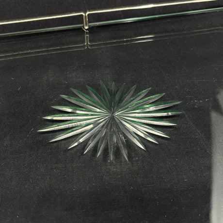 Large art deco glass tray