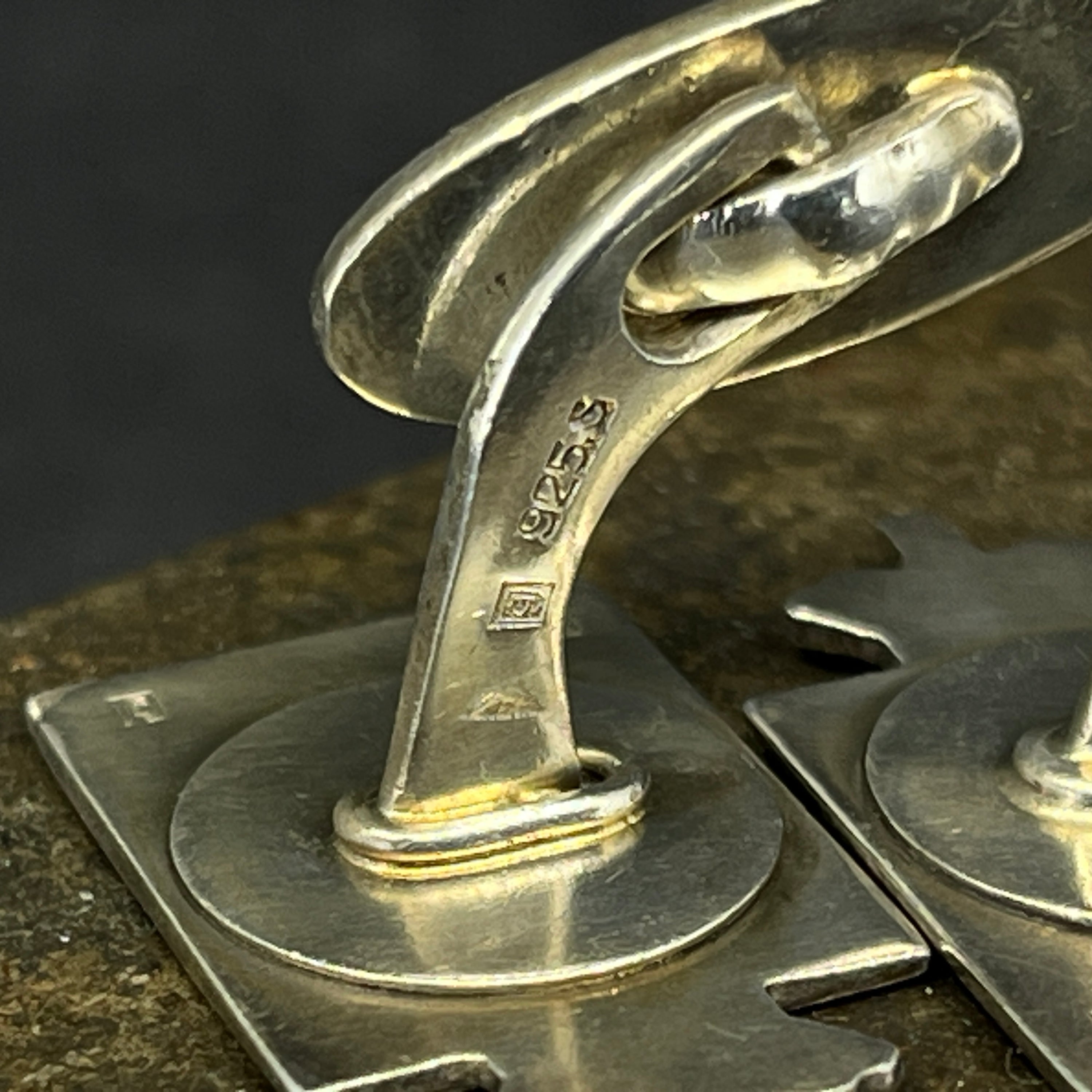 Kongemærke 1870-1940 manchetknapper - Georg Jensen