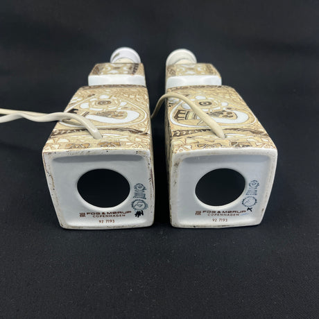 Et par Royal Copenhagen tenera bordlamper