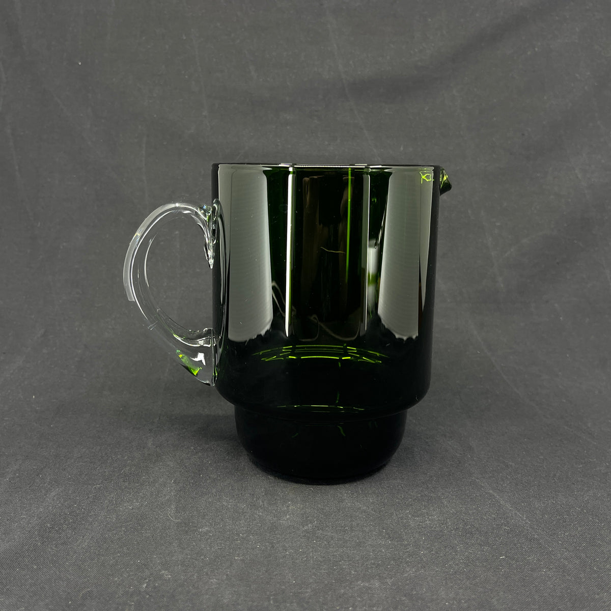 Transparent grøn Palet kande, 15 cm.