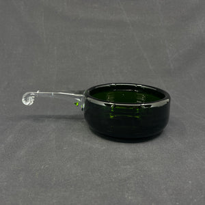 Transparent green Palet herring bowl, 12 cm.