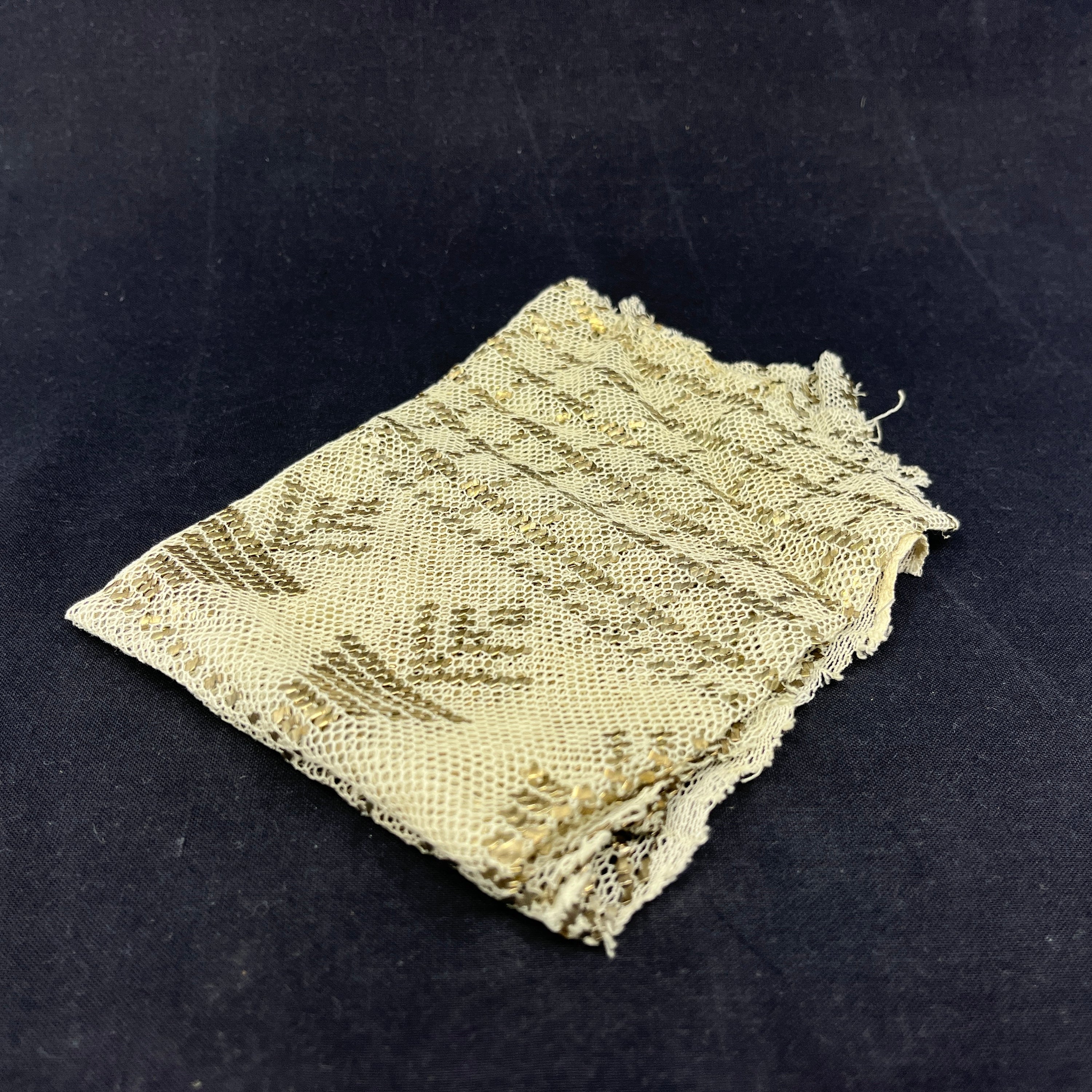 Fabric with metallic pattern