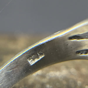 Art deco ring in silver