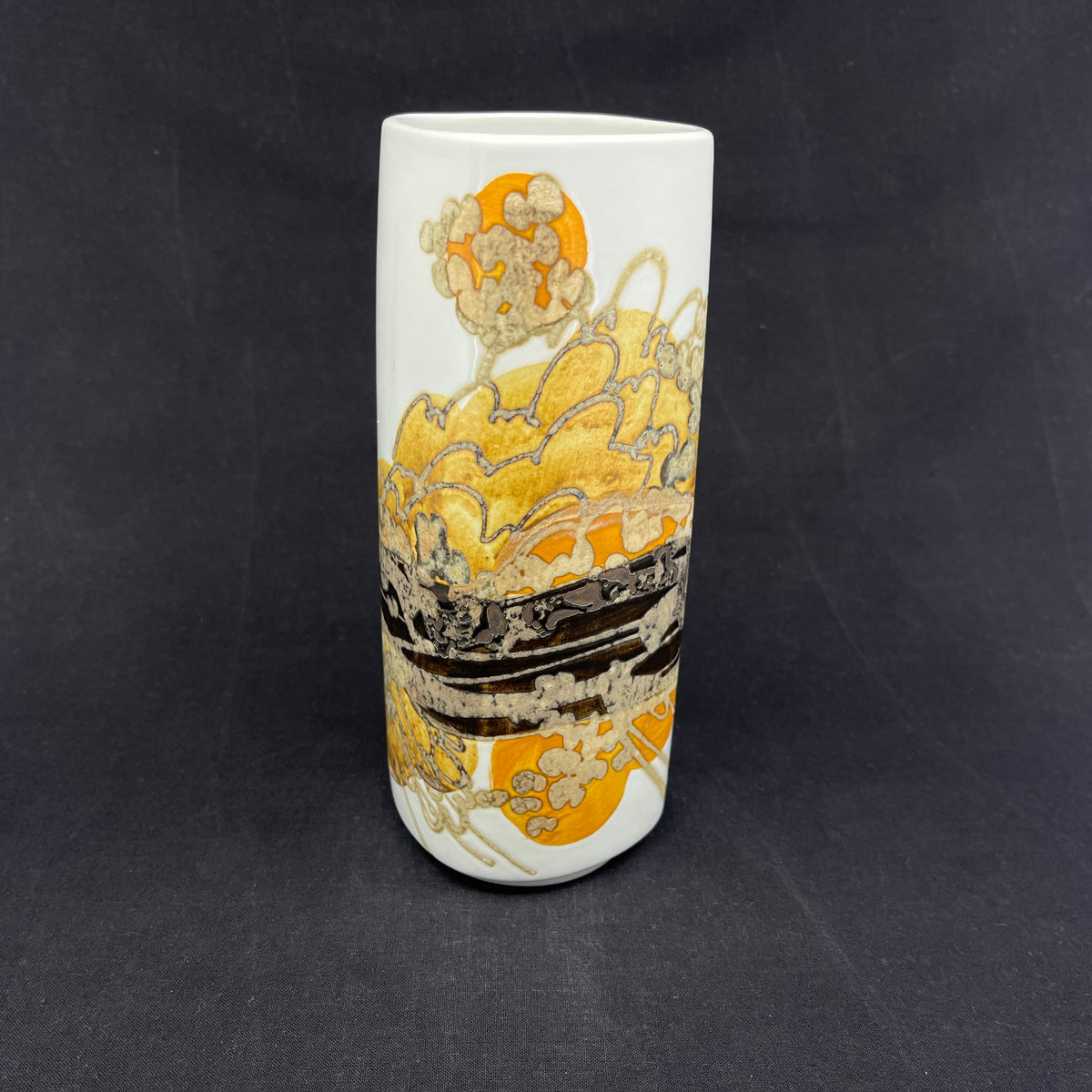 Kantet Siena vase fra Royal Copenhagen, 20 cm.