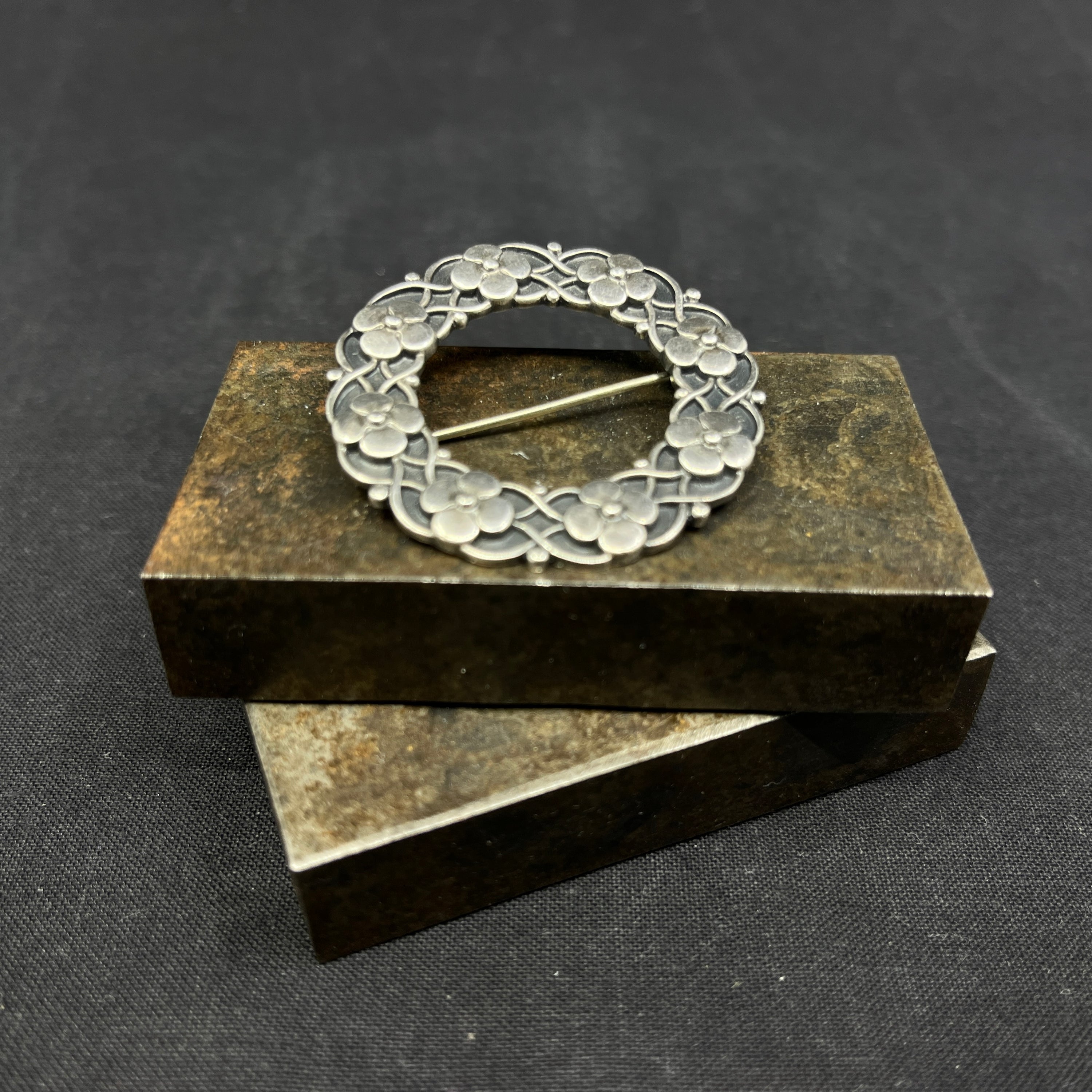 Just Andersen brooch in silver