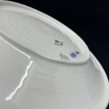 Musselmalet Riflet helflad frokosttallerken, 1/185