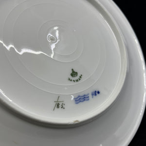 Musselmalet Riflet helflad frokosttallerken, 1/185