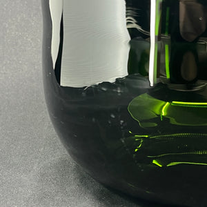 Transparent green Palet bowl, 18 cm.