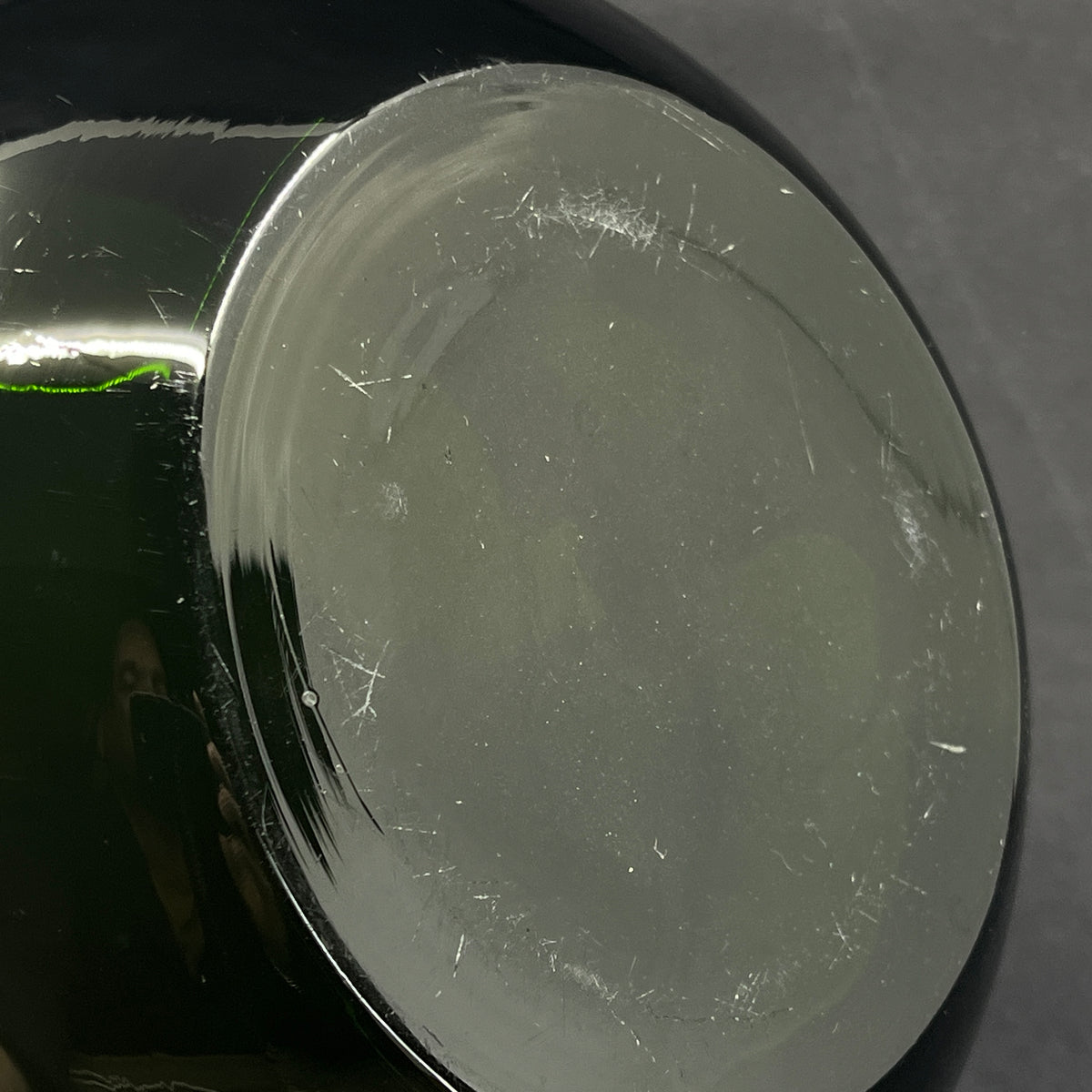 Transparent green Palet bowl, 18 cm.