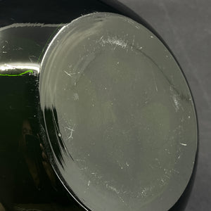 Transparent green Palet bowl, 18 cm.