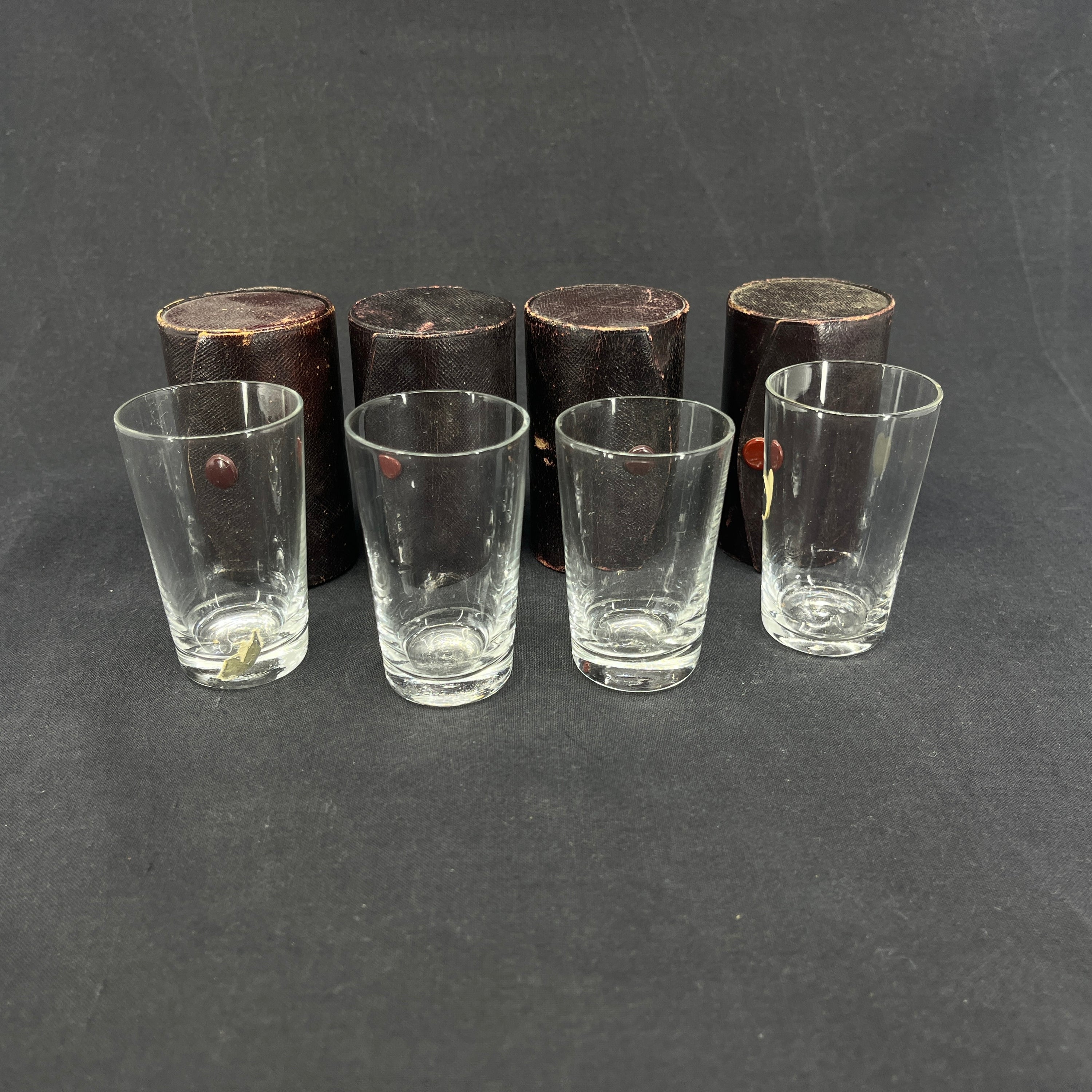 3 hunting glasses with case