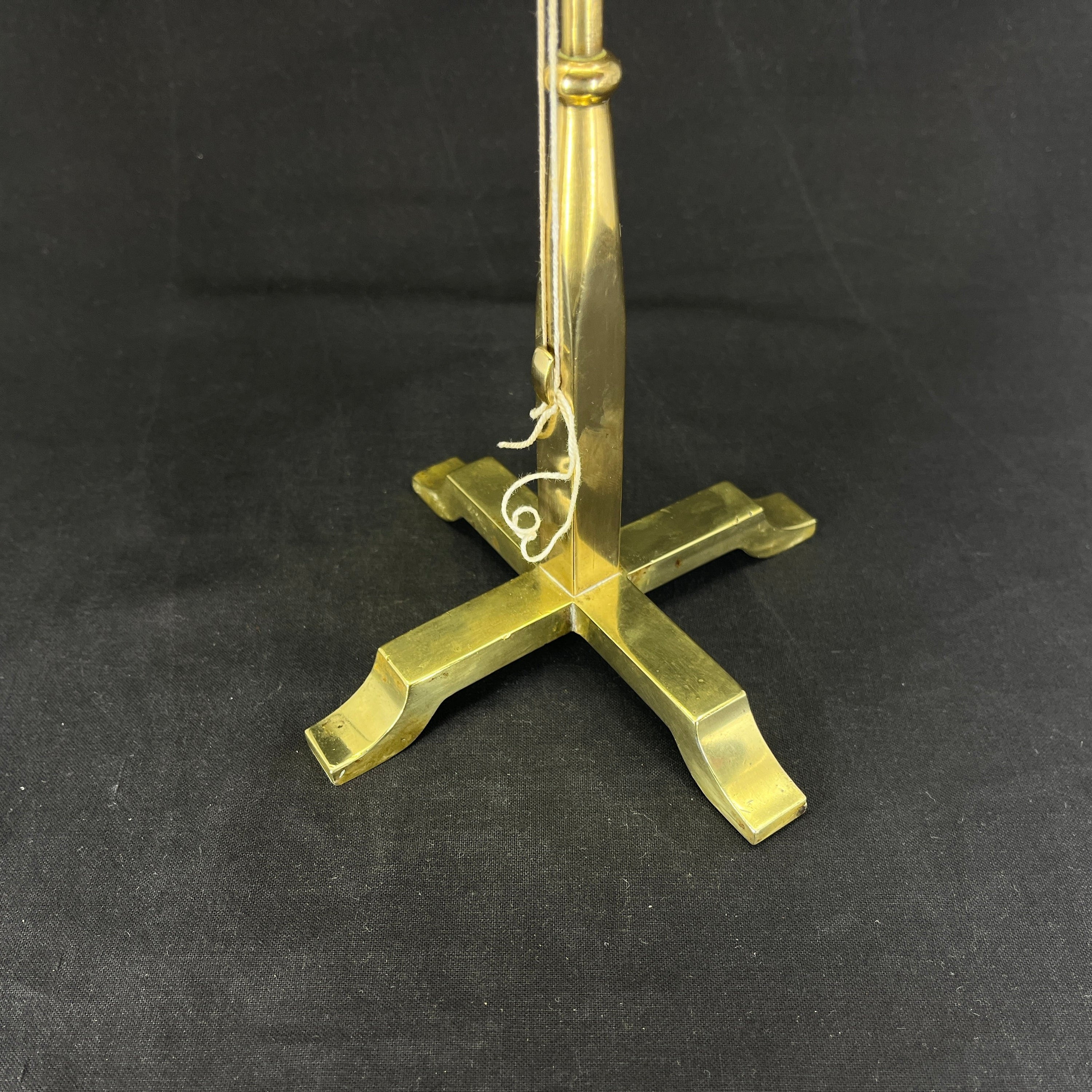 Large brass flagpole, 4-foot base