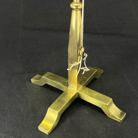 Large brass flagpole, 4-foot base