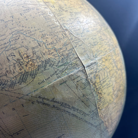 Large table globe on a tall stand