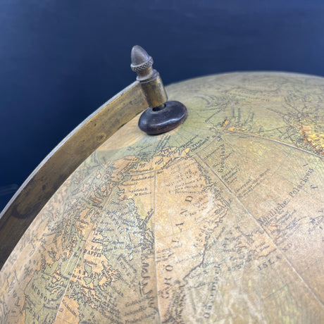 Large table globe on a tall stand