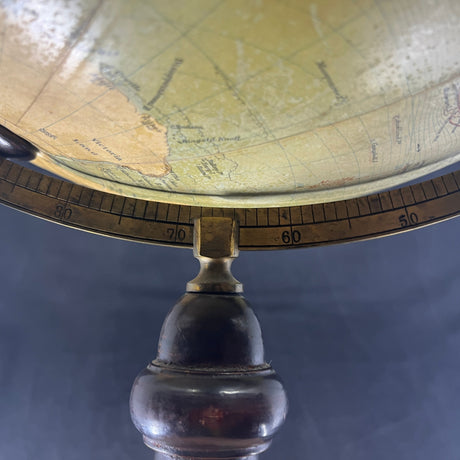 Large table globe on a tall stand