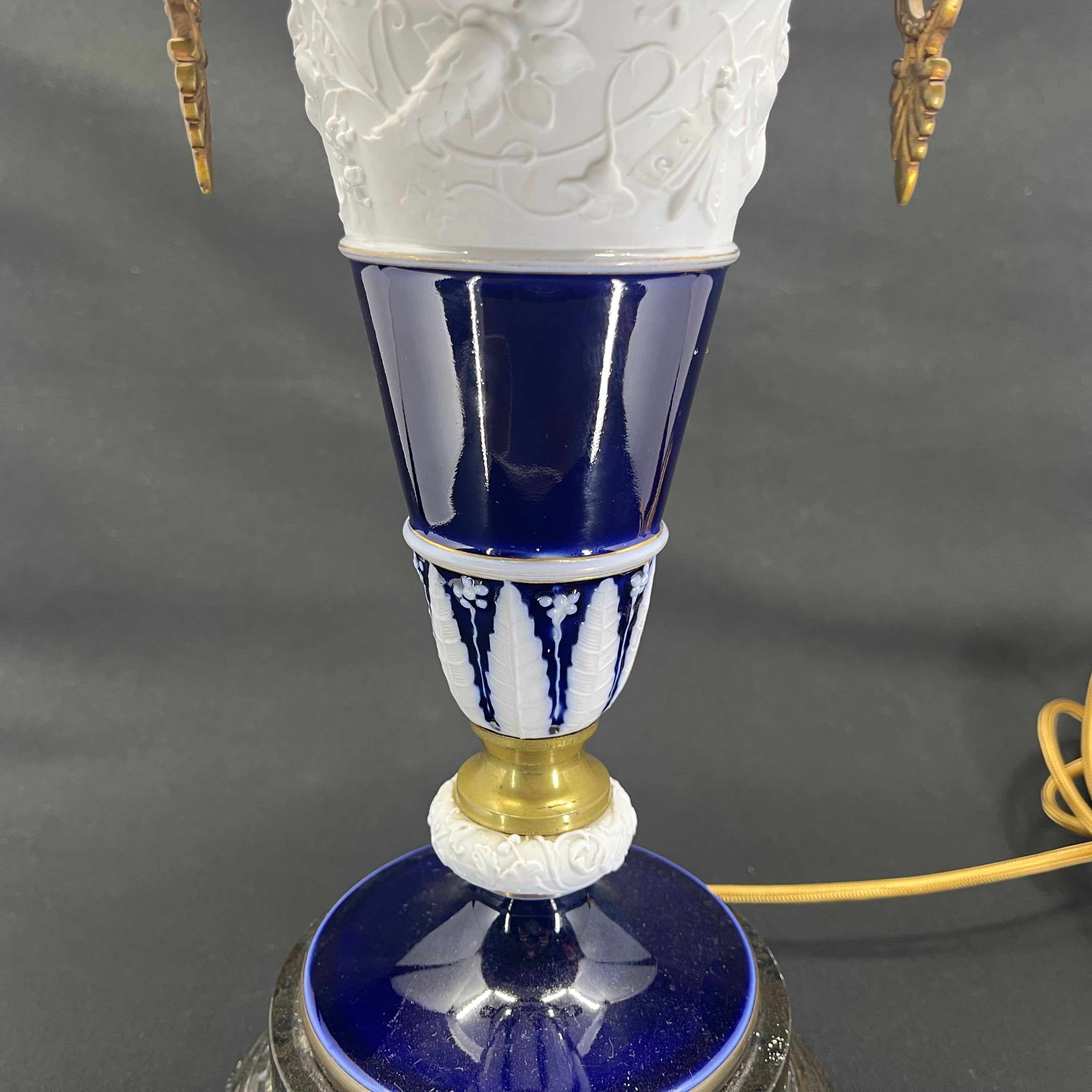 Beautiful old porcelain table lamp