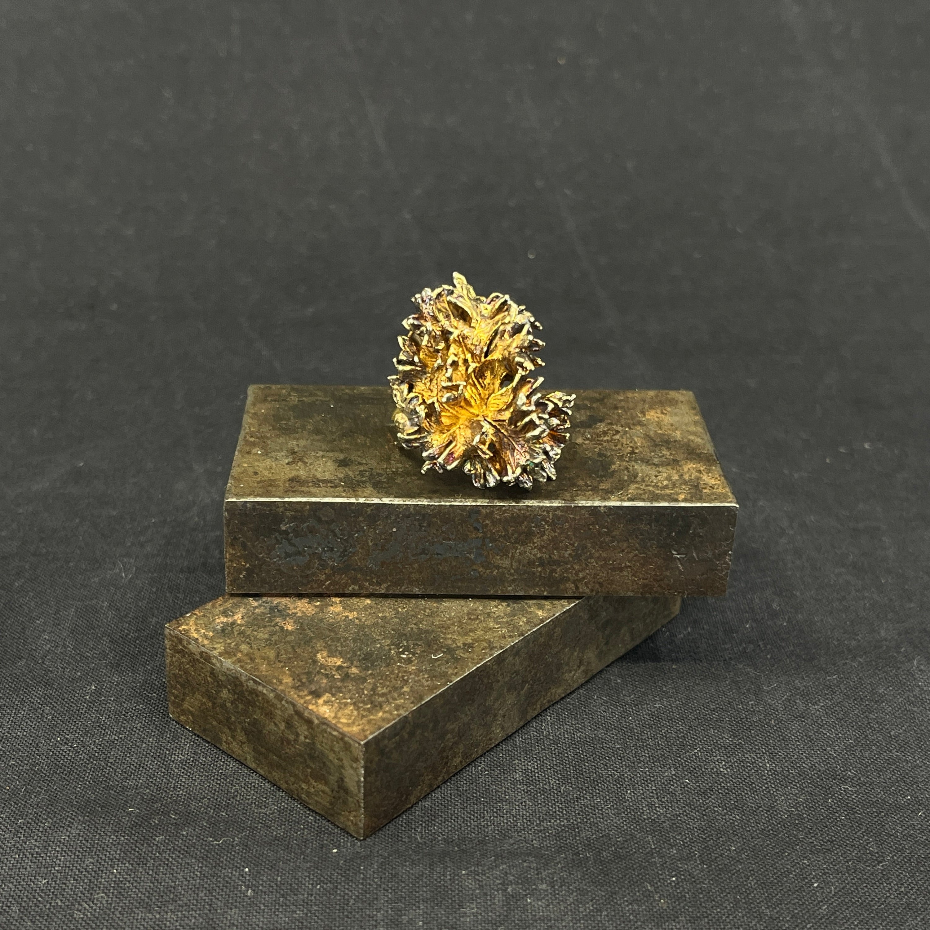 Gold-plated "Flora Danica" ring