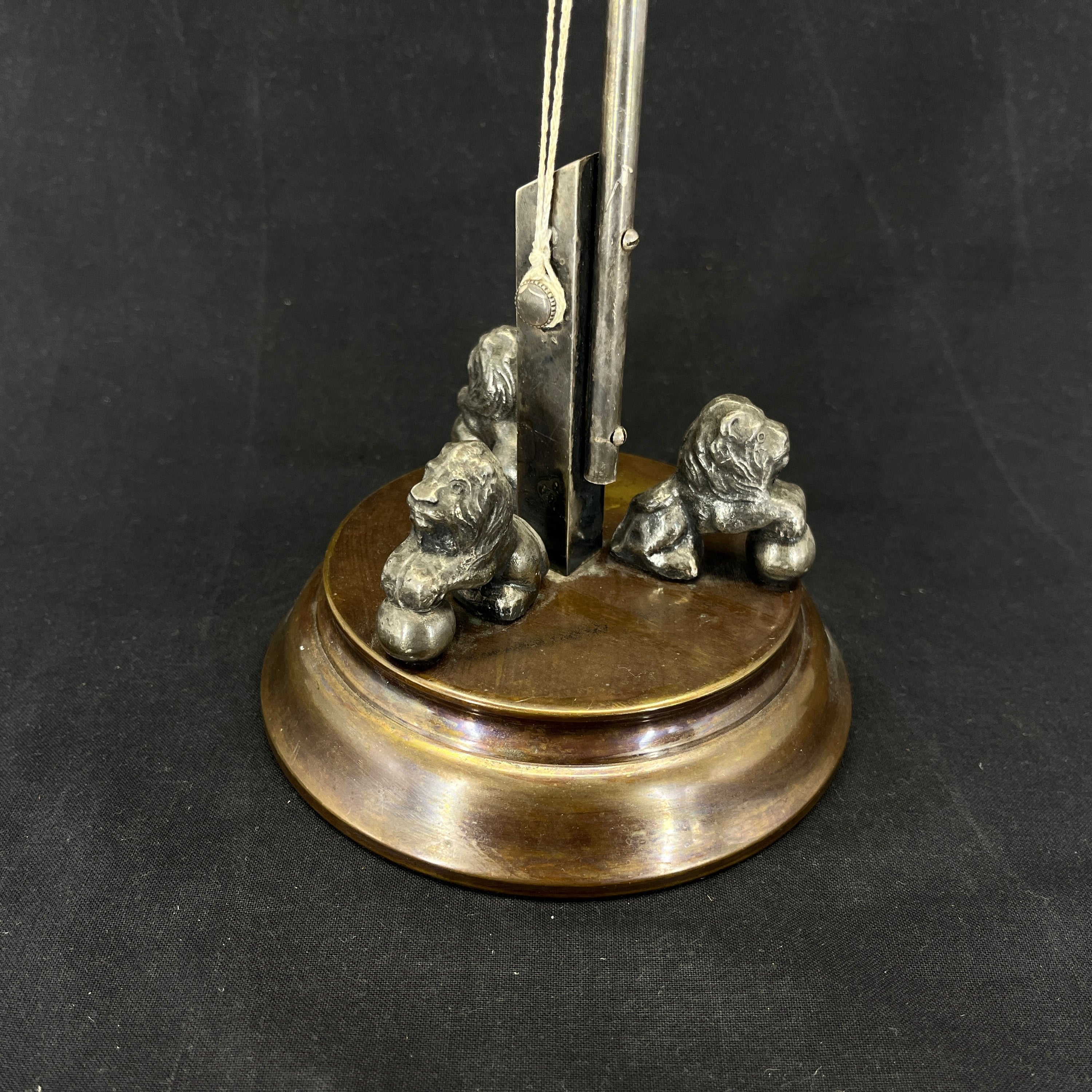 Flagpole with lions