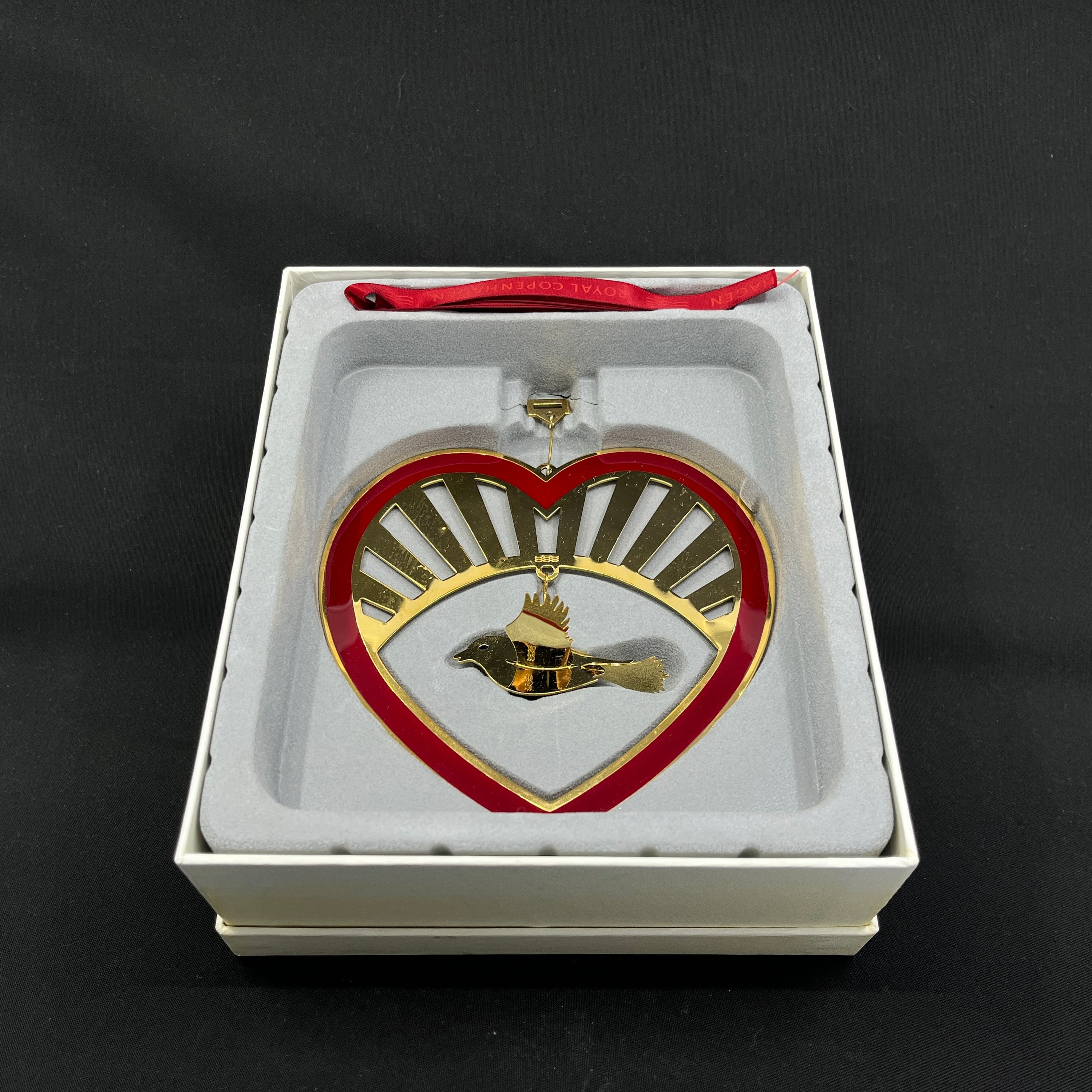Royal Copenhagen juleuro med fugl