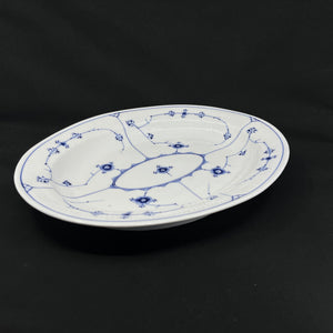 Blue Fluted Fluted oval dish, 37 cm. 2nd variety.