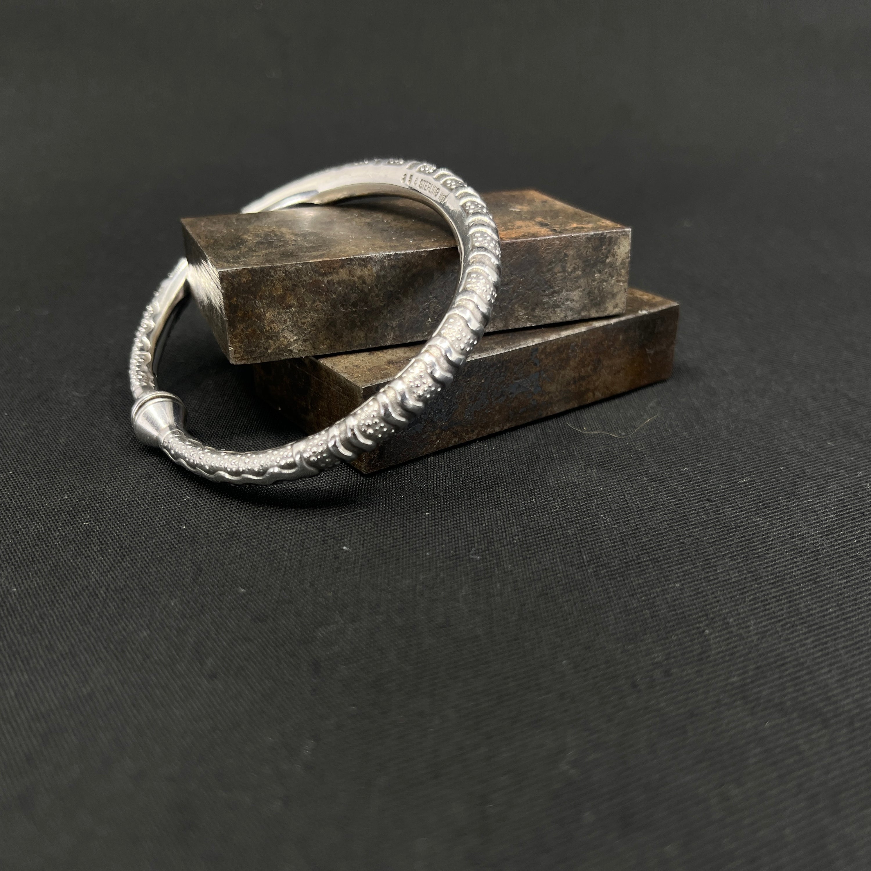 Just Andersen armring i sølv, No 356.