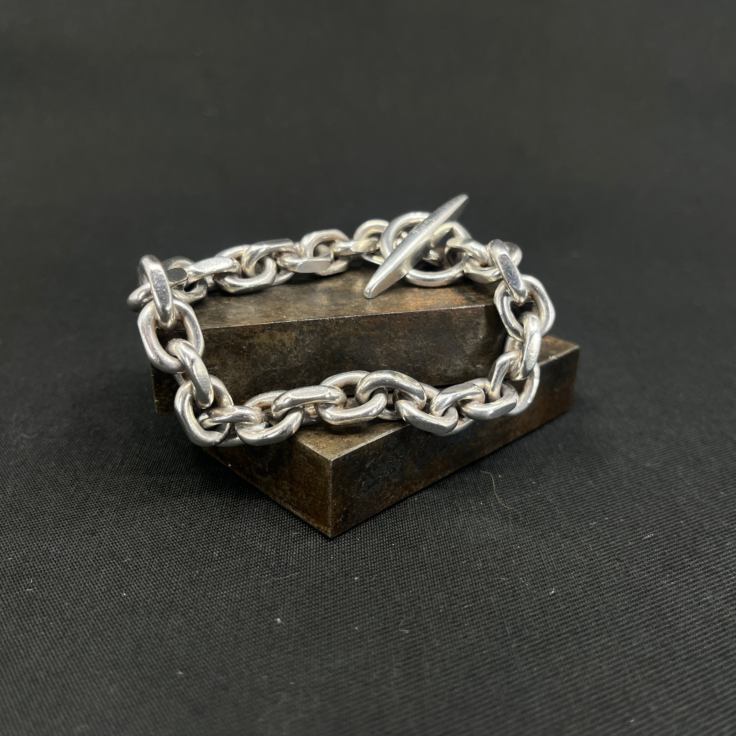 Anker armbånd i sølv, 22 cm.