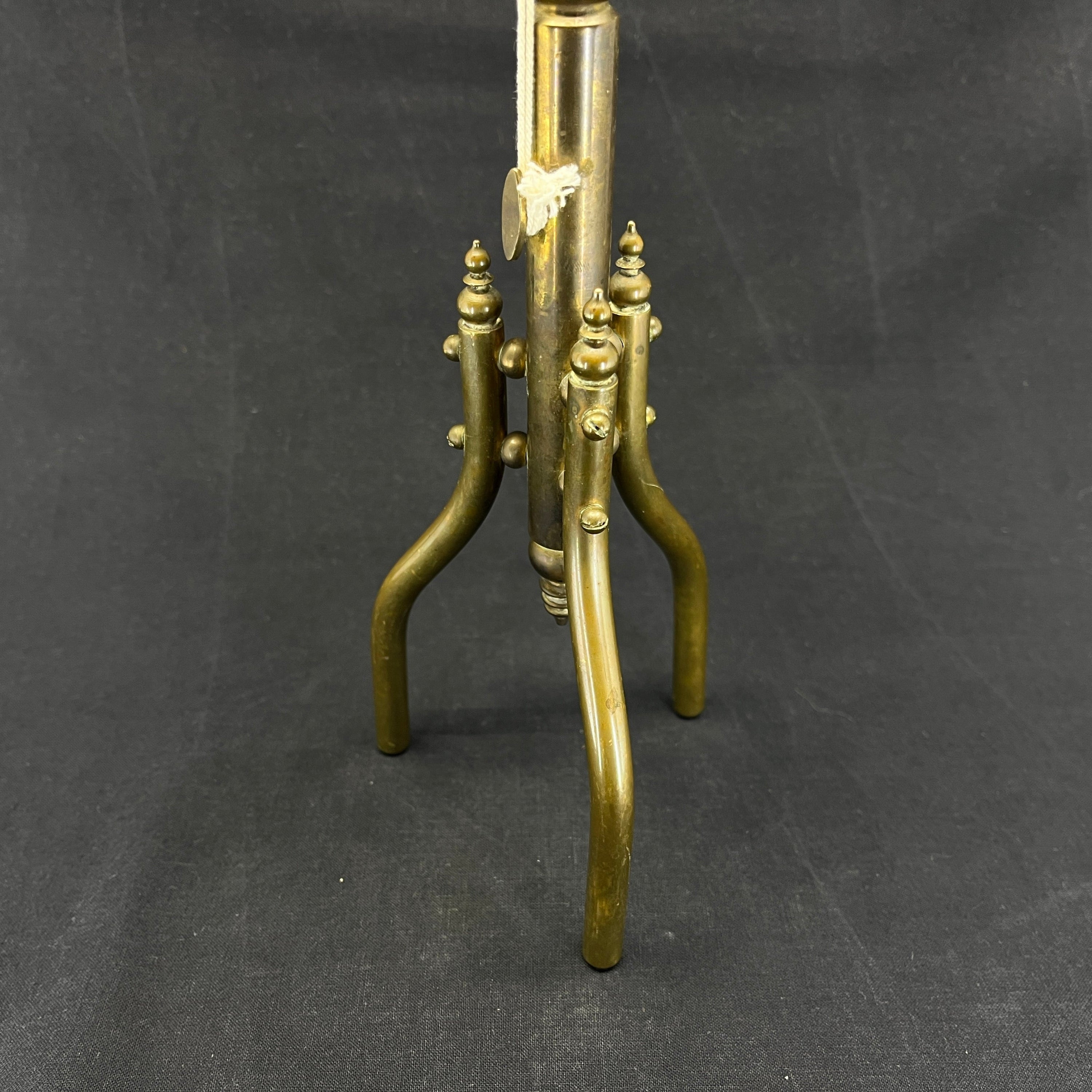High brass flagpole, 63 cm.