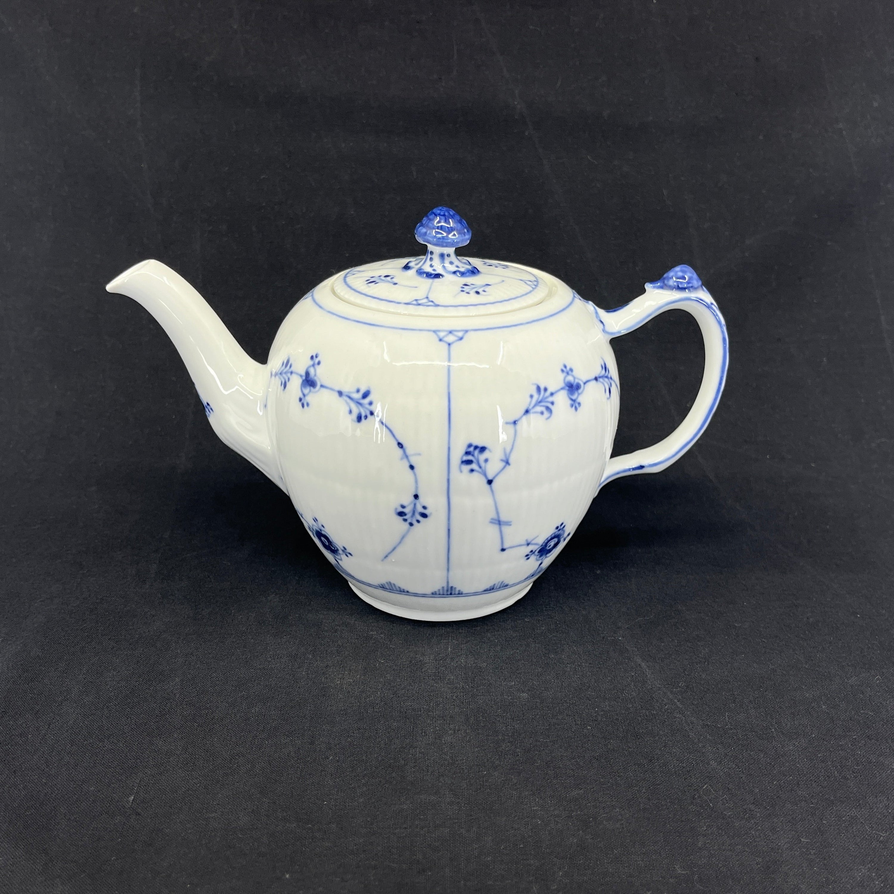 Blue Fluted Teapot, 1/258