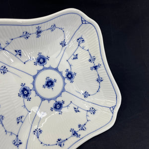 Blue Fluted Potato Bowl, 1898 - 1923
