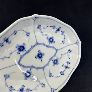 Blue Fluted Oval Dish, 1/147.