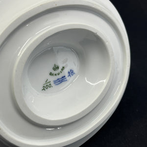 Small Blue Fluted Sauce Boat, 1894-1900