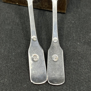 Mussel salt spoon in silver